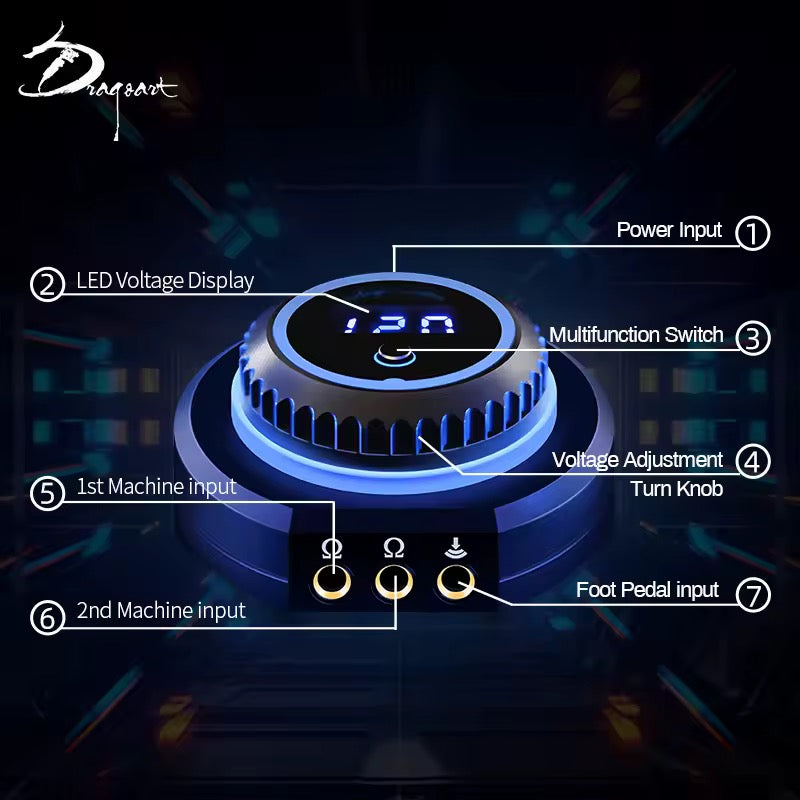 Power supply for PMU/Tattoo Machines